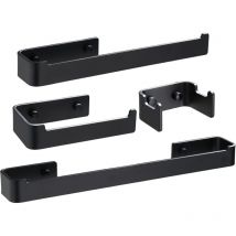 Barres Porte-Serviettes Ensemble 4 Pièces Barre de Serviettes de Bains Porte-Serviettes Anneau de Serviette Crochet Acier Inoxydable 304 Ensemble de