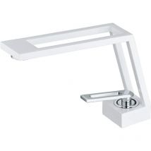 Shunli - Mitigeur de lavabo - Robinet Salle de Bain - Blanc et Or - Réglable chaud et froid