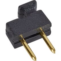 Shunt avec languette W&p Products 161-20-00-1 Pôle:2 Pas: 5.08 mm or, noir 1 pc(s) D103122