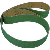 Sia Schleifband Set 75 x 2000 Korn 60 - Schleifpapier für Metall, grün - 10 Stück