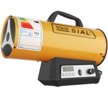 Sial - Calentador de Ventilador de Gas de Calefactor Portátil de Gas Taller Generador de Aire Caliente Interruptor Electrónico Controlado por Tiempo