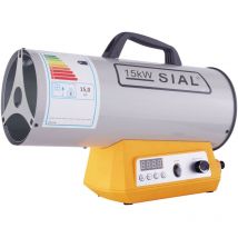 Sial - Chauffage Soufflant à Gaz 51,300 Btu/h Canon à Chaleur à Gaz Chauffage Radiant Portable Pour Ateliers,Interrupteur électronique/Peut être