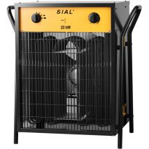 Sial - Chauffage Soufflant - Industriel - Radiateur électrique - pour Chantier, Atelier Ou Garage avec Contrôle Thermostatique Entièrement Réglable