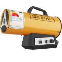 Sial - Gasheizer Gasheizgebläse Heizkanone Heißluftgebläse Bauheizer Heißluftgenerator Gas Heizgerät Heizstrahler Mechanischer