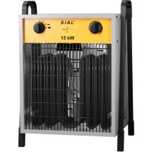 Sial - Industrie Heizgebläse - Elektroheizer Heizlüfter - Bauheizer Bautrockner - Industrielle Heizstrahler mit 3 Heizstufen - Für Garagen,