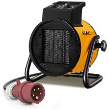 SIAL Termoventilatore - Radiatore Elettrico - Ceramica - Riscaldamento Industriale - Riscaldamento Rapido in 3 Secondi - Termostato e Protezione da