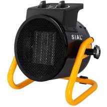 Sial - Termoventilatore - Radiatore Elettrico - Ceramica - Riscaldamento Industriale - Riscaldamento Rapido in 3 Secondi - Termostato e Protezione da
