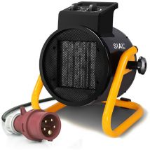 Sial - Termoventilatore - Radiatore Elettrico - Ceramica - Riscaldamento Industriale - Riscaldamento Rapido in 3 Secondi - Termostato e Protezione da