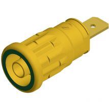 Sks Hirschmann - sep 2620 F6,3 Sicherheits-Laborbuchse Buchse, Einbau vertikal Stift-Ø: 4 mm Gelb, Grü
