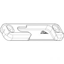 Nt/nx Schließstück - Sicherheits Schließblech für Holzfenster Eurofalz 24mm, Versatz 13mm links, Zinkdruckguss silberfärbig - Roto