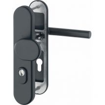 Hoppe - Sicherheits-Wechselgarnitur amsterdam, PZ88, für Türstärke 62-72 mm, Kernziehschutz, RC3, schwarz matt önorm