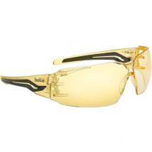 Bolle Sicherheitsbrille Silex - Werkstatbrille mit Augenschutz nach EN166 und klarer Sichtscheibe, gelb/schwarz