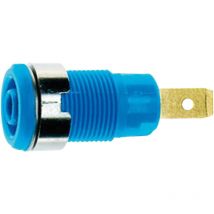 Slb 4-F6,3 Sicherheits-Laborbuchse Buchse, Einbau vertikal Stift-Ø: 4 mm Blau 1 St. - Stäubli