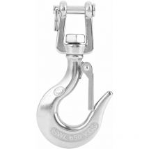 Candyse Sicherheitshaken, Ösenhebehaken aus Edelstahl 304 mit Riegel, Rigging-Zubehör, 650 kg/1000 kg (650 kg)