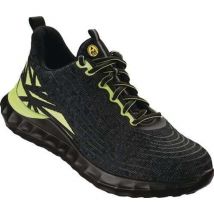 Sicherheitsschuh locri Größe 44 w. 10,5 schwarz/grün Weite 10,5 S1PS fo sr esd en iso 20345 Mesh-Material