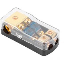 Sicherungsverteilerblock, 0/4 Gauge bis 4/8 Gauge, 60 A, 2-Wege-Mini-ANL-Sicherungshalter für Auto-Boot-Audiosystem MUMU