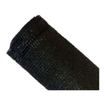 Sichtschutz 90% - Schwarz - 185 g/m² - Schwarz Knopflöcher 1,8m x 50 m