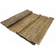 Sichtschutz Natur Kiefernrinde 1x3 m 5 mm Dicke Nature