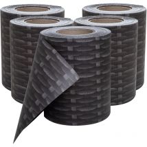 Trisens - Sichtschutzstreifen inkl. 30 Befestigungsclips Sichtschutzstreifen Zaunblende 35 m Rolle 19 cm pvc Zaunfolie Windschutz Doppelstabmatten