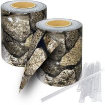 Trisens - Sichtschutzstreifen inkl. 30 Befestigungsclips Sichtschutzstreifen Zaunblende 35 m Rolle 19 cm pvc Zaunfolie Windschutz Doppelstabmatten