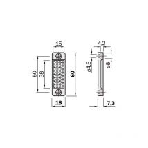 Réflecteur 20 x 40 mm, düsseldorf PL20A 1012719 - Sick