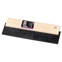 Sidamo - Raclette caoutchouc noir monture bois - 200 x 65 mm