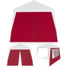 Deuba - casaria 2x Capri Side Wall Set For 3x3m Gazebo Water-Repellent Exterior Accessory Walls For Folding Pop-Up Pavilion Party Tent 1x Window
