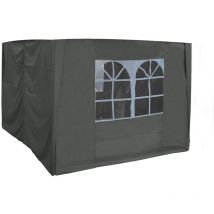 Greenbay - Side Panels for Outdoor Pop Up Gazebo Garden Marquee Tent Replacement 2.5x2.5m Anthracite
