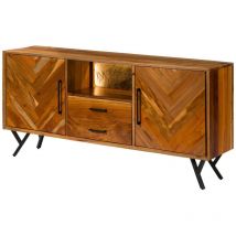 Sideboard Altholz 180x40x81 natur lackiert avignon 111
