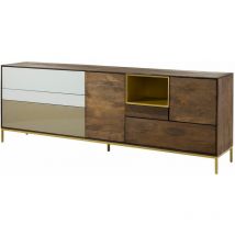 Sideboard Mango 240x45x85 Braun Geölt Chicago 106
