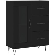 Sideboard Black 69.5x34x90 cm Engineered Wood Vidaxl Black
