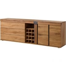 Massivmoebel24 - Sideboard Wild-/Zerreiche 220x45x75 natur geölt new amsterdam 17
