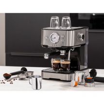 Siebträger Espressomaschine 20bar, für Kapseln & ESE-Pads mit Milchkännchen