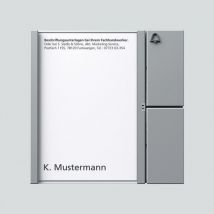 Bouton module 1 TOUCHE 1 AVEC système de n, tm 612-1 SM, argent métallique, 2544203 &söhne 200035516-00 - Siedle