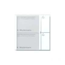 Siedle Bouton Module 2 Boutons 1 Avec Système De N, Tm 612-2 Sm, Argent Métallisé, 2544207