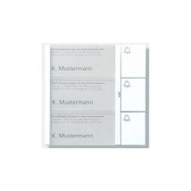 Siedle Bouton Module 3 Boutons 1 Et N Système De, Tm 612-3 Dg, Gris Foncé Glimmer, 4919389 Siedle&söhne 200038761-00