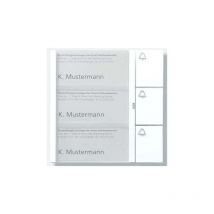 Touche module 3 TOUCHES en home de bus, btm 650-03 SM, argent métallique, 2544227 &söhne 200035739-00 - Siedle