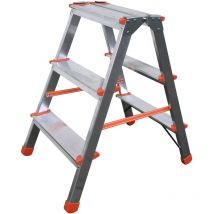 Siedra Stufenstehleiter 100 – 2x8 Stufen – 1,80 m – 3,40 m – 7,5 kg