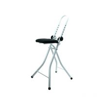 Tabouret de repassage ajustable & pliable en Acier (46x47x91cm) MSV