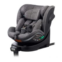 Siege auto Babyauto scudda grey dobby - De la naissance a 12 ans - 0-36 kg - I-Size - isofix - Pivotant 360° - ece R129
