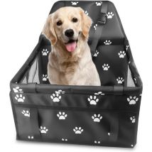 Jalleria - Siège Auto pour Chien, Transport Chien Voiture avec Ceinture de Sécurité Siege Auto Chien avec Tige de Support de Nivellement, Sac