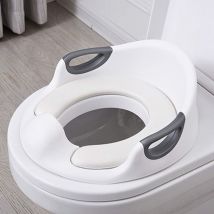 Siège d'apprentissage de la propreté avec protection anti-éclaboussures haute, siège d'entranement de toilette pour garon et fille avec poignées,