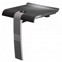 Pellet - Siège de douche escamotable Arsis - Gris anthracite et Gris mat