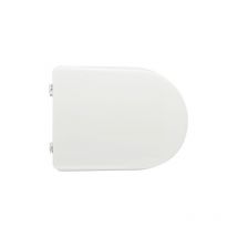 Dianhydro - Abattant wc pour vase Althea Rose 43,5-46x35,5 cm abattant wc blanc en bois stabilise' moule' en polyester avec charnie'res re'glables