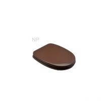 Dianhydro - Abattant wc pg en noyer pour wc Rak Karla Abattant wc 39-44 x 35 cm avec charnie'res re'glables et sie'ge en fonte d'aluminium Noce pg