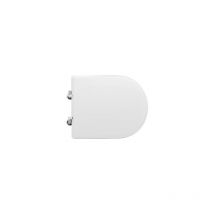 Dianhydro - Abattant wc pour vase Azzurra Comoda blanc 42,5-45 x 35,7 cm abattant wc avec charnie'res re'glables en fonte de bois