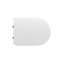 Dianhydro - Abattant wc pour Cierre Okay vase 45-48x36 cm abattant wc avec charnie'res re'glables en fonte de bois blanc