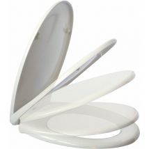Tecom - Siège de toilette thermodurcissable universel DSC01 blanc