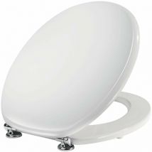 Niclam - Siège de toilette de remplacement avec charnières en laiton pour vases Gardena Pozzi Ginori N1 blanc