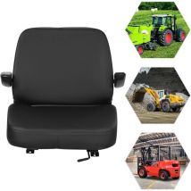 Rosvola - Siège de Tracteur avec Dossier Auto Voiture Véhicule Chariot Elévateur avec rails réglables,Capacité de charge 100 kg